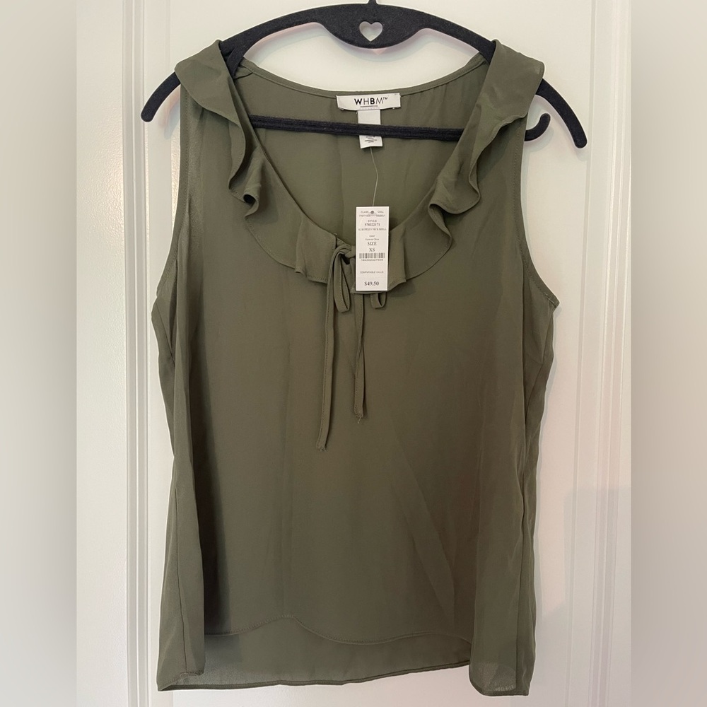 Olive green tank- new with tags!!